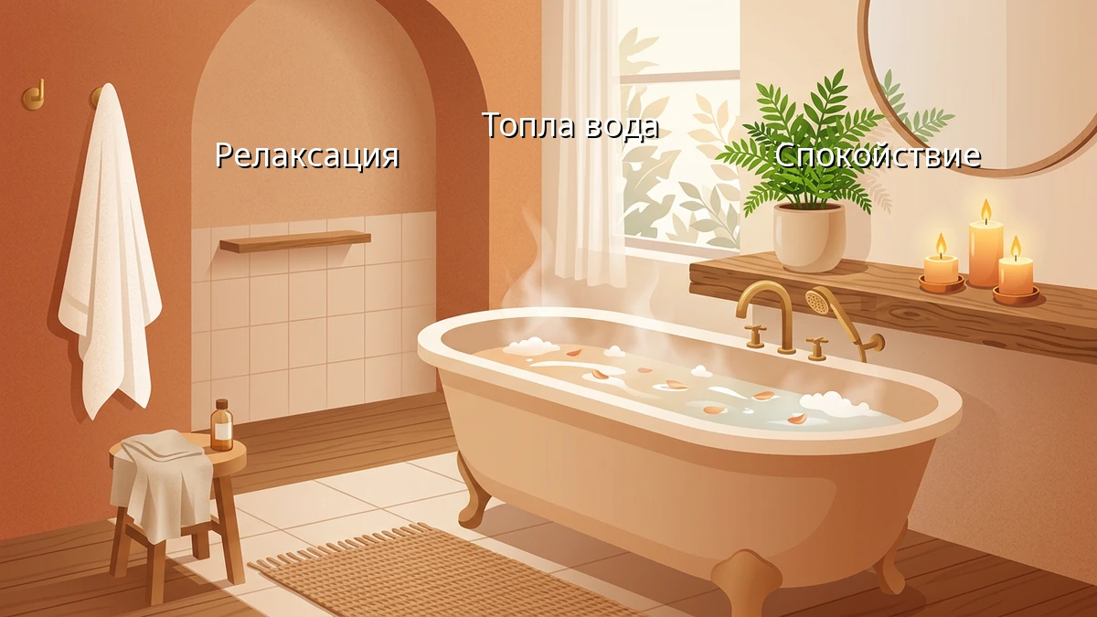 Топла вана за по-малко стрес след работа