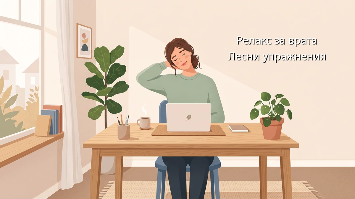 Лесни упражнения за врата при умора